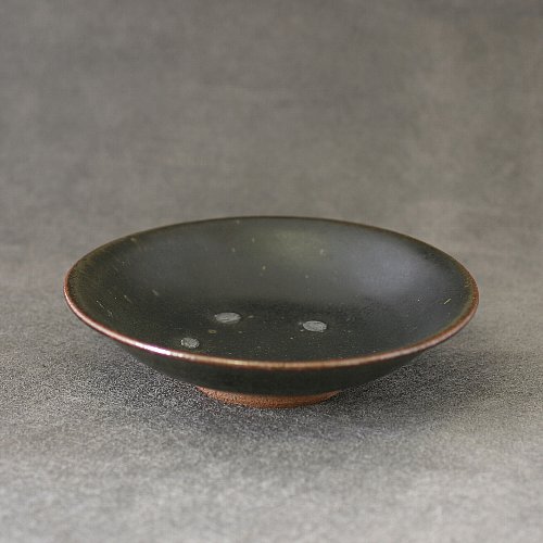 玄釉5.3寸浅鉢