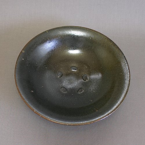 玄釉７寸浅鉢1