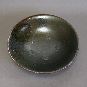 玄釉７寸浅鉢1