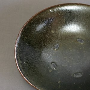 玄釉７寸浅鉢3