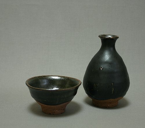 玄釉ぐい呑み