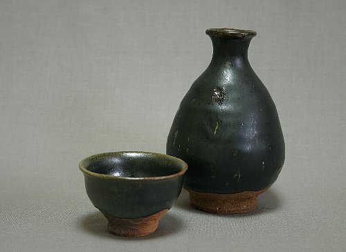 玄釉ぐい呑み