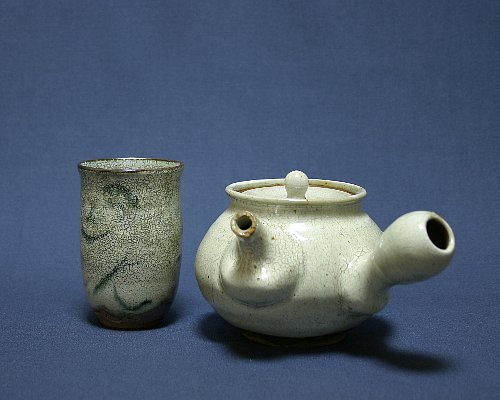 粉引の急須