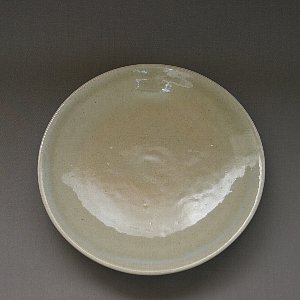粉引の８寸皿1